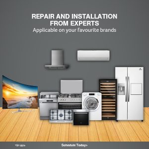 Refrigerator Repair, Air Conditioner Repair, Hob Repair, Wine Cooler Repair, Washing Machine Repair, Cooker Repair, TV Repair, Hood Repair, Beverage Cooler Repair, Oven Repair