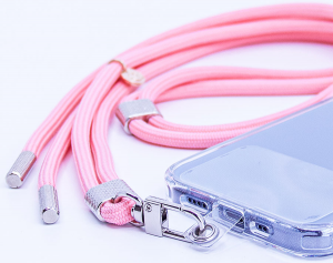 1277456 DGNeo 445177 PNK Lanyard W/SLV Metal