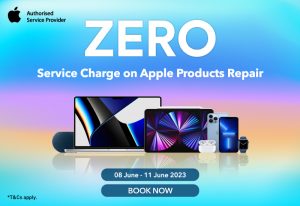 Zero service charges on Apple repairs