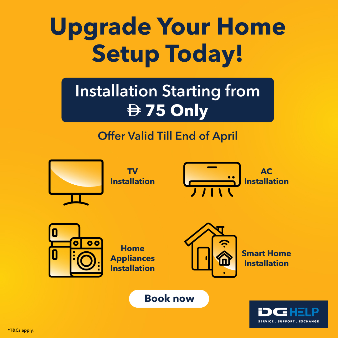 Installation Starting at AED 75